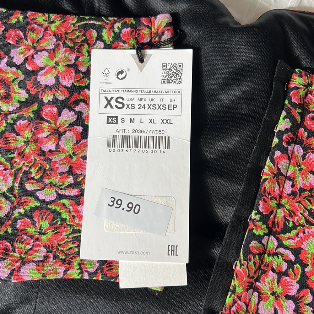 Zara floral corset - Picture 3 of 4